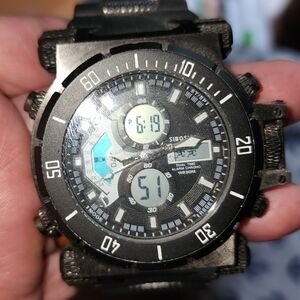 SIBOSUN Mens Sports Watches, Multifunctional Military Watch, Stopwatch H2O PROOF